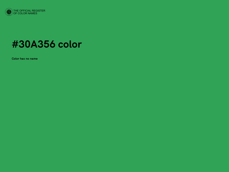 #30A356 color image