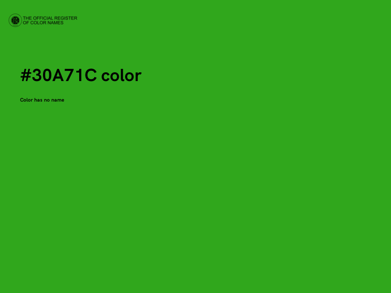 #30A71C color image