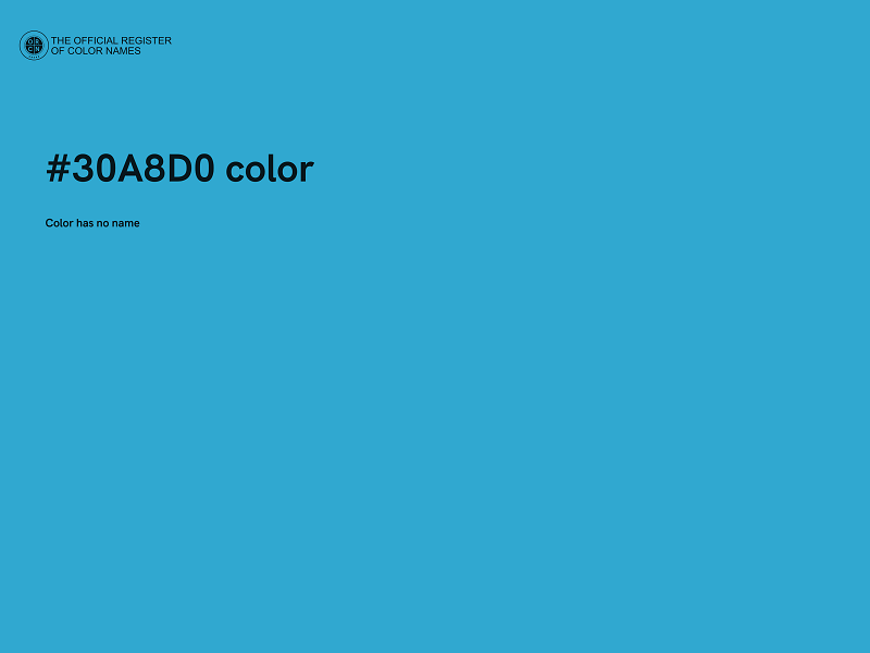 #30A8D0 color image
