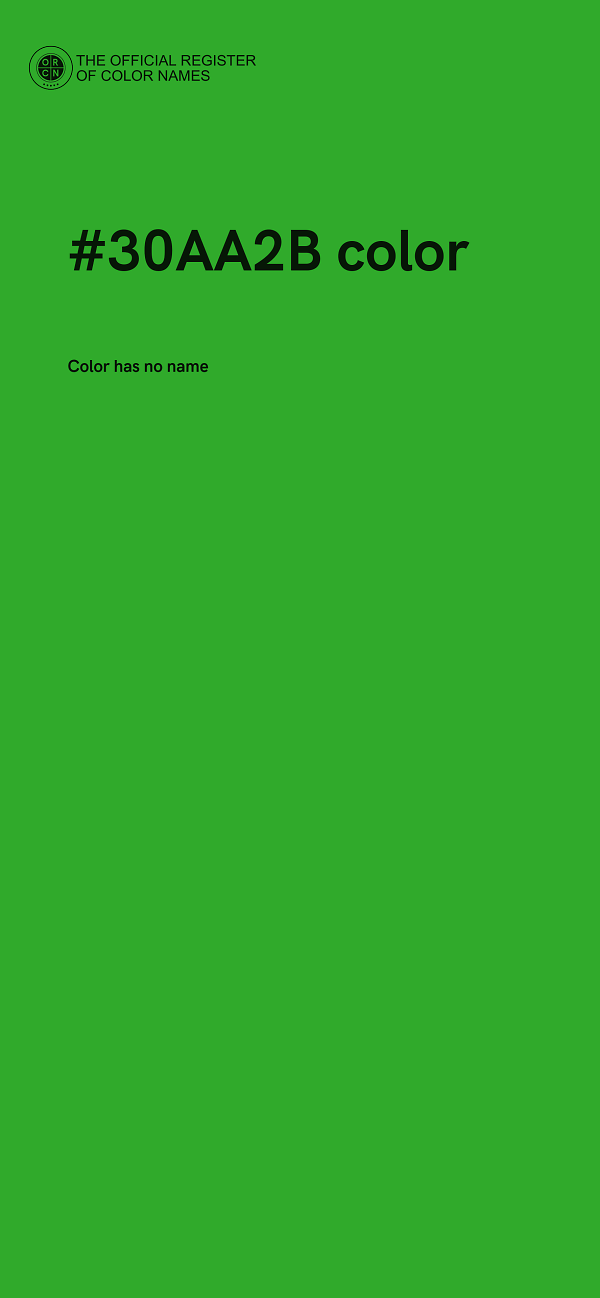 #30AA2B color image