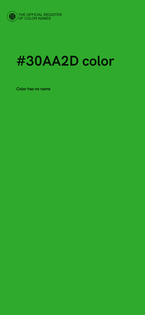 #30AA2D color image