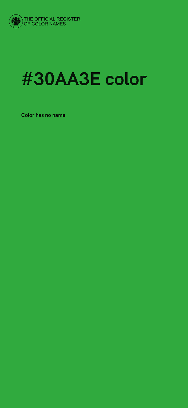 #30AA3E color image