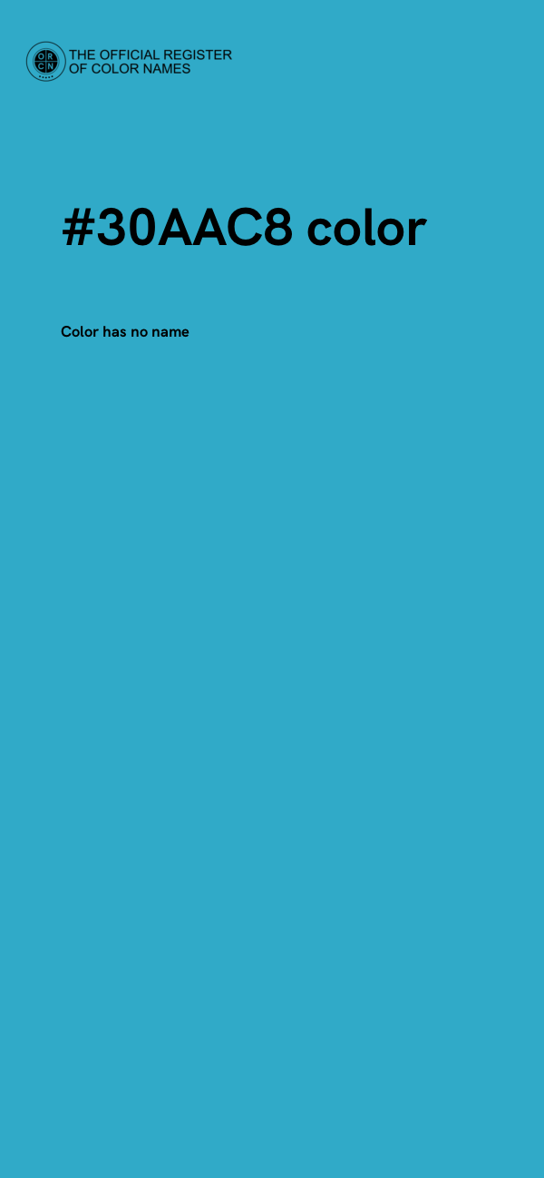 #30AAC8 color image