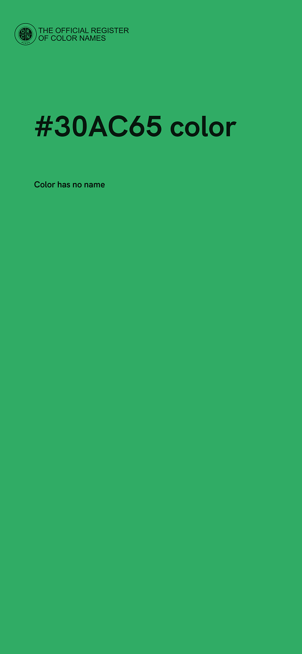 #30AC65 color image