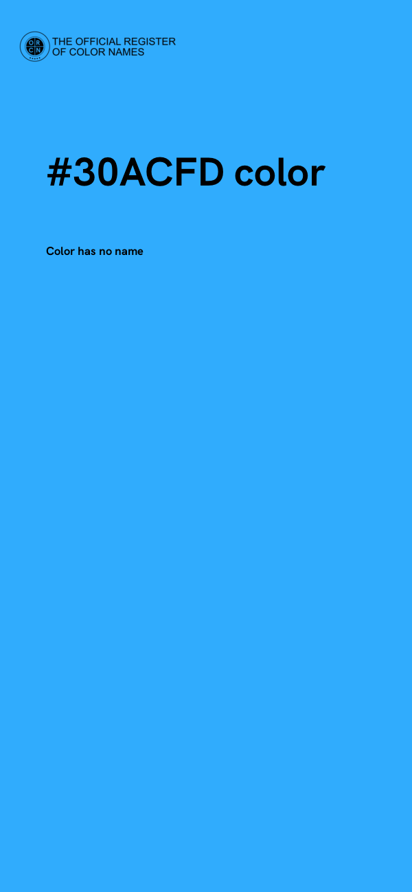 #30ACFD color image