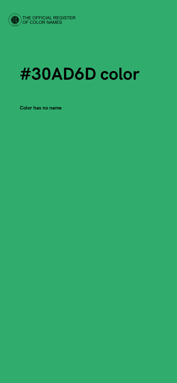 #30AD6D color image