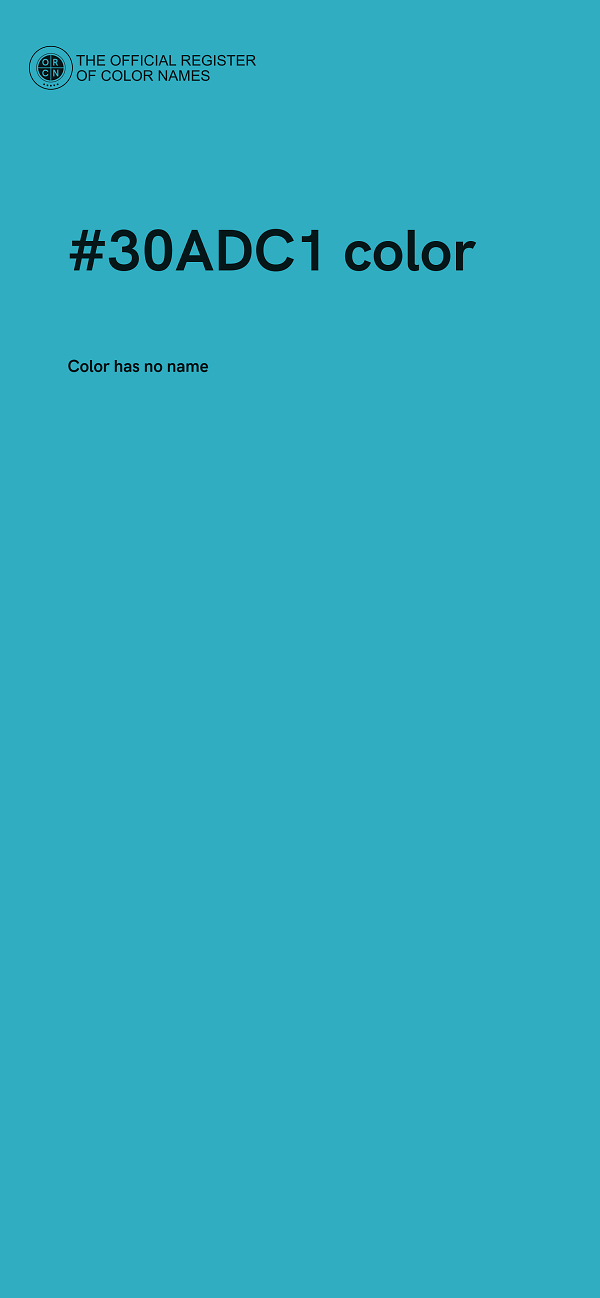 #30ADC1 color image