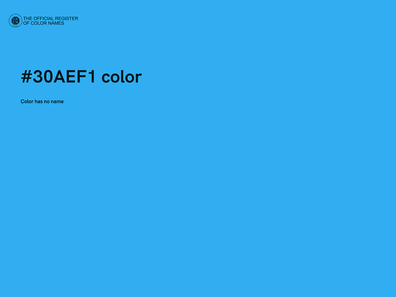 #30AEF1 color image