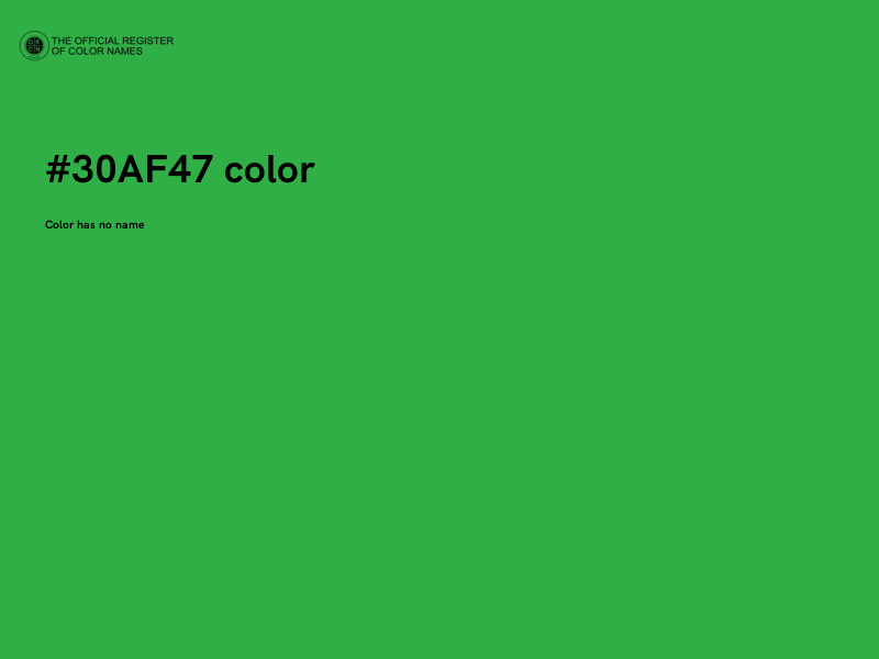 #30AF47 color image