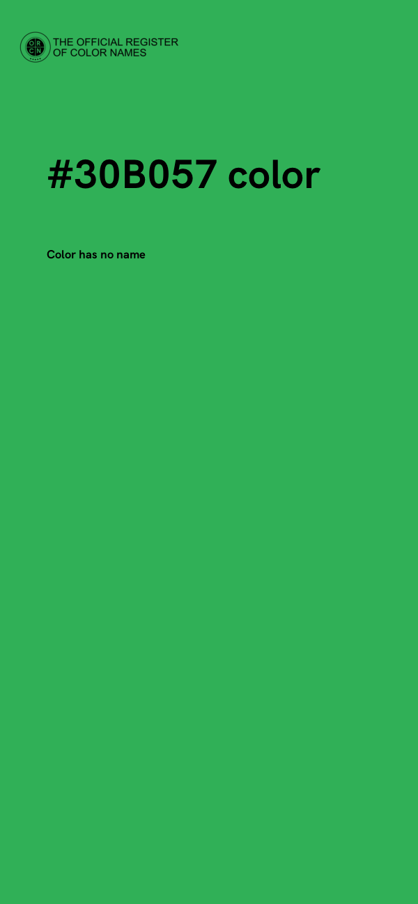 #30B057 color image