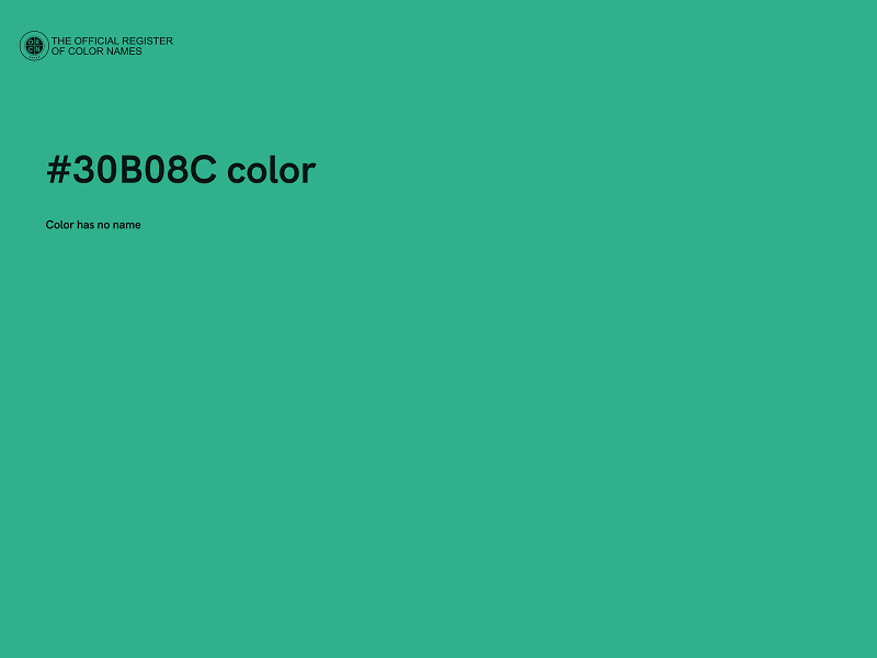 #30B08C color image