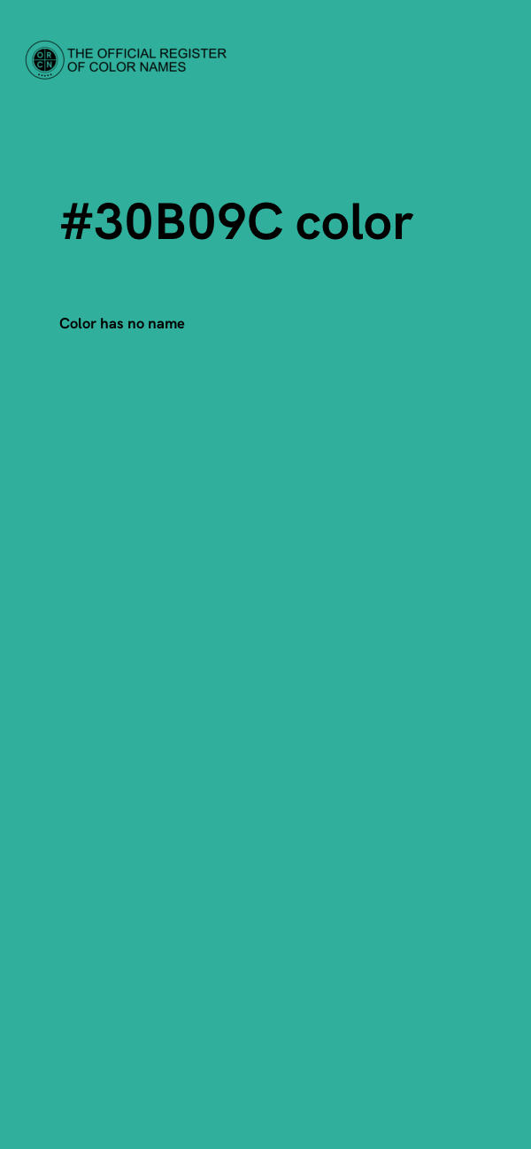 #30B09C color image