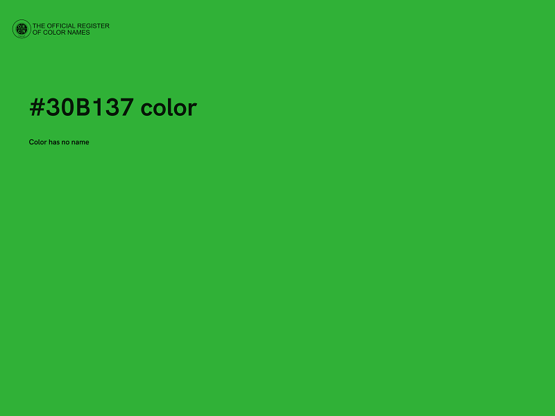 #30B137 color image