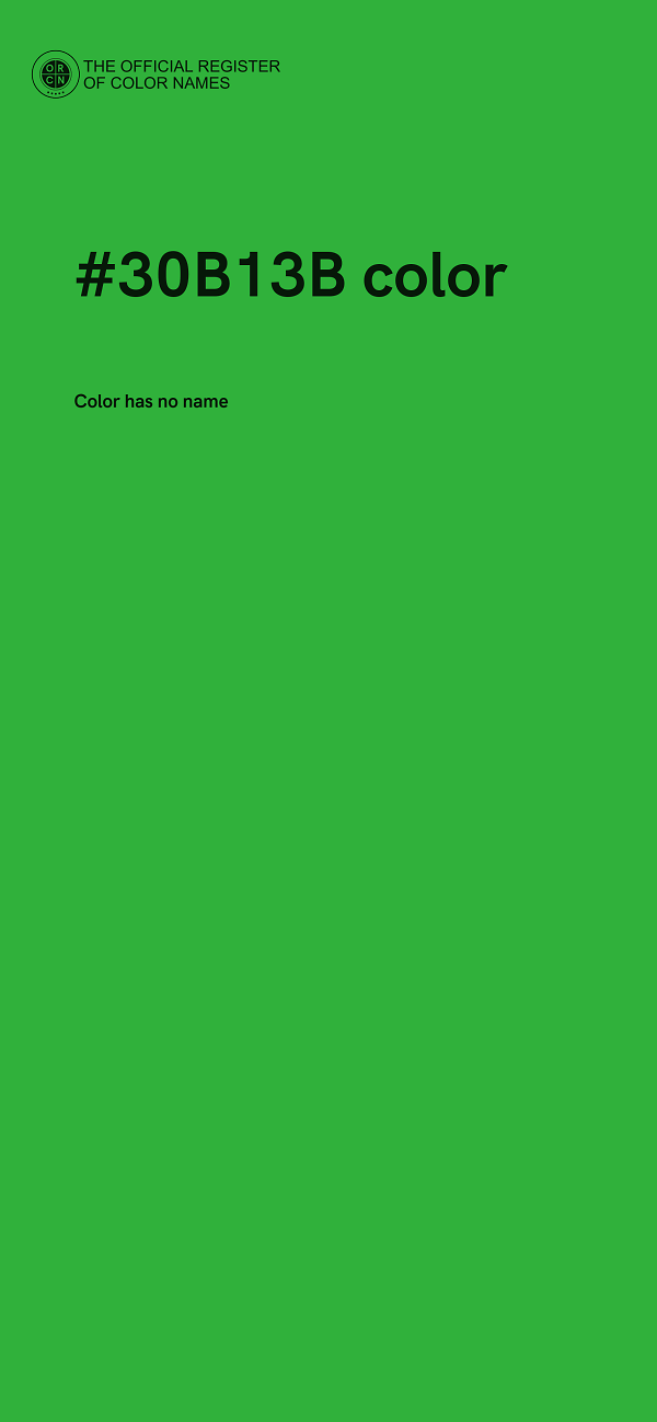 #30B13B color image