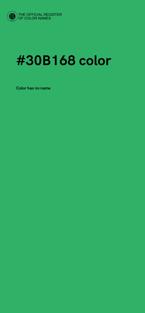#30B168 color image