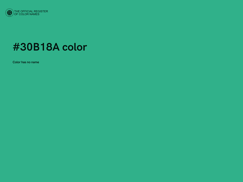 #30B18A color image