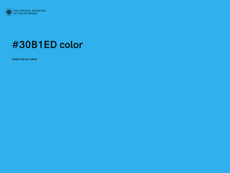 #30B1ED color image