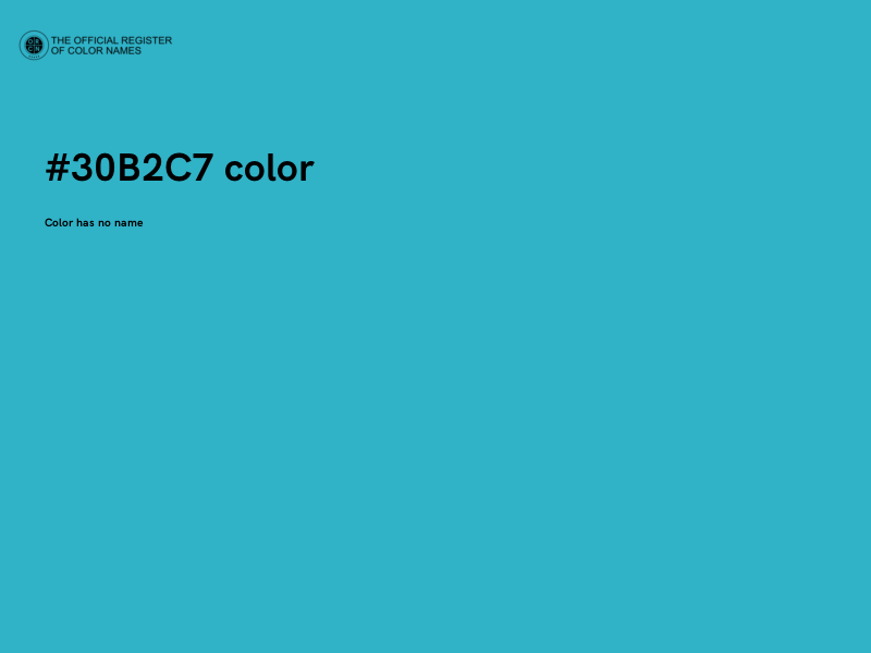 #30B2C7 color image