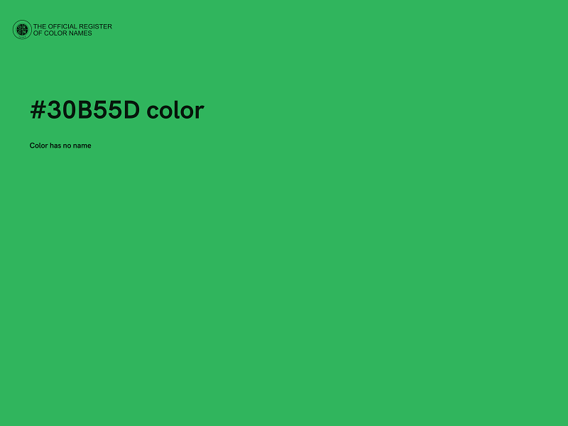 #30B55D color image