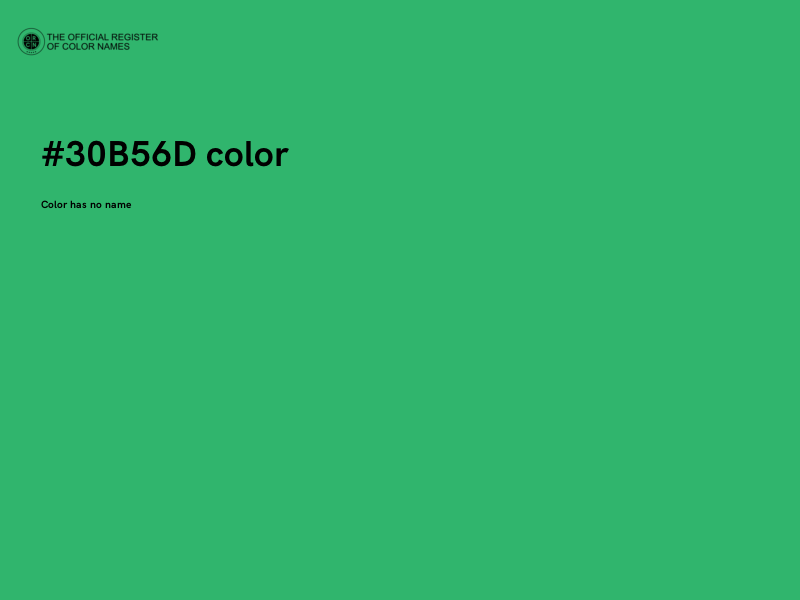 #30B56D color image