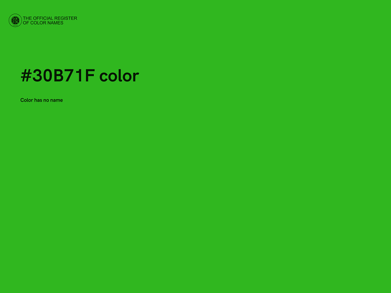 #30B71F color image