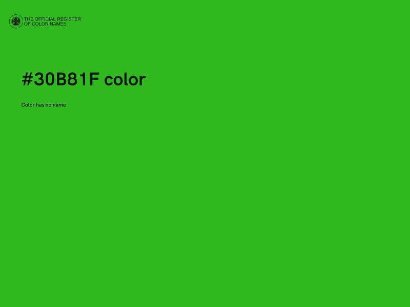 #30B81F color image