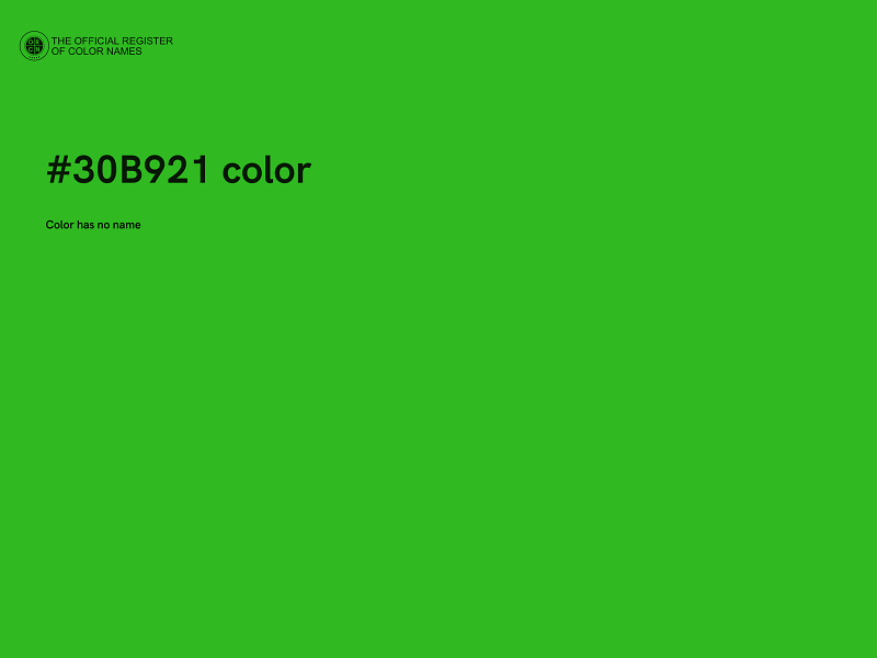#30B921 color image