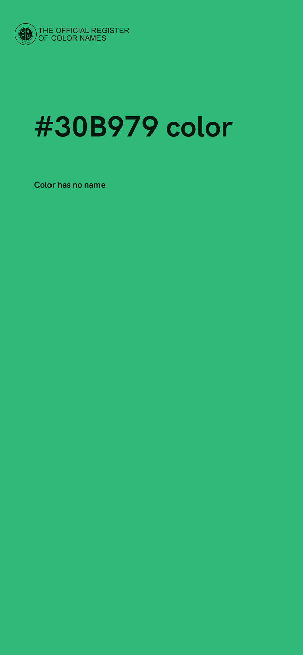 #30B979 color image