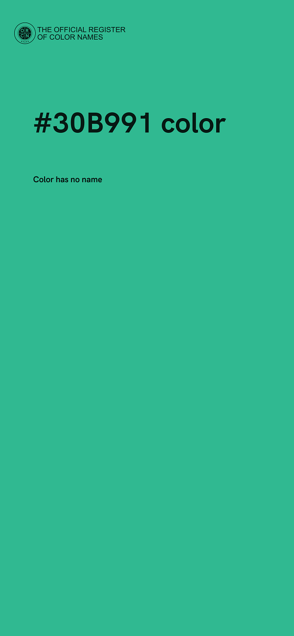 #30B991 color image