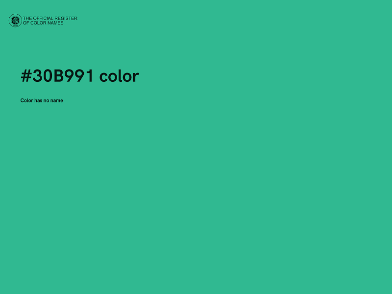 #30B991 color image