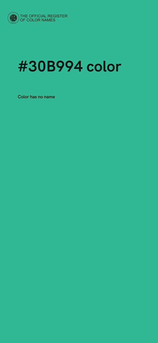 #30B994 color image