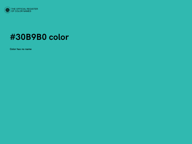 #30B9B0 color image