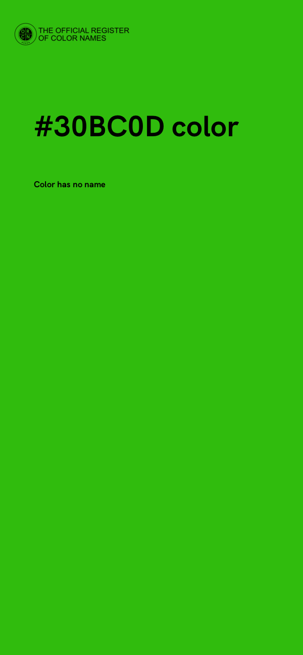 #30BC0D color image