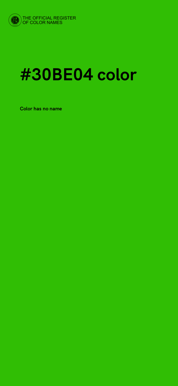 #30BE04 color image