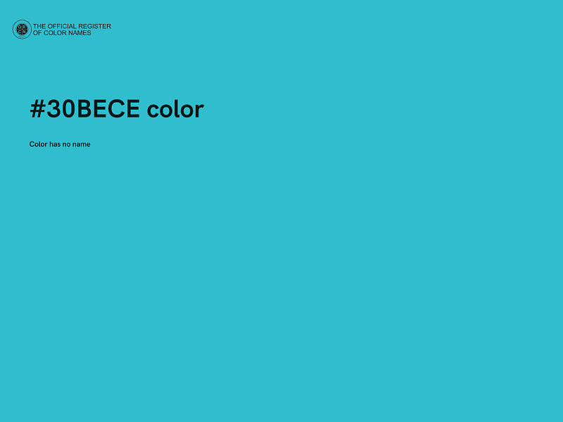 #30BECE color image