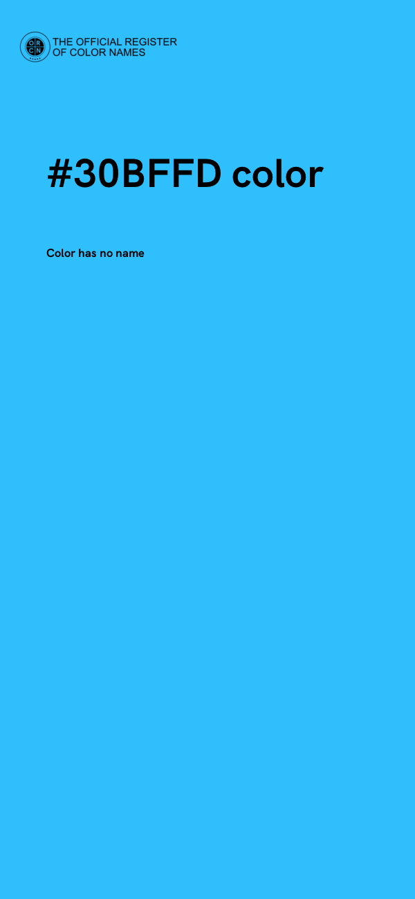 #30BFFD color image
