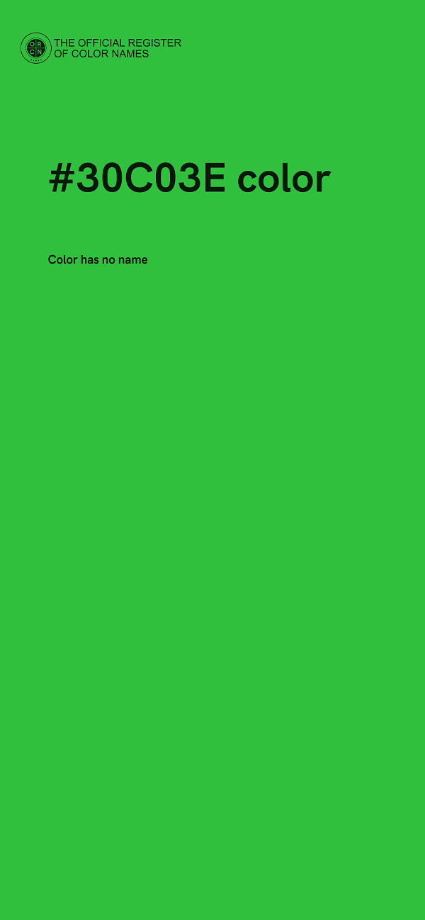 #30C03E color image