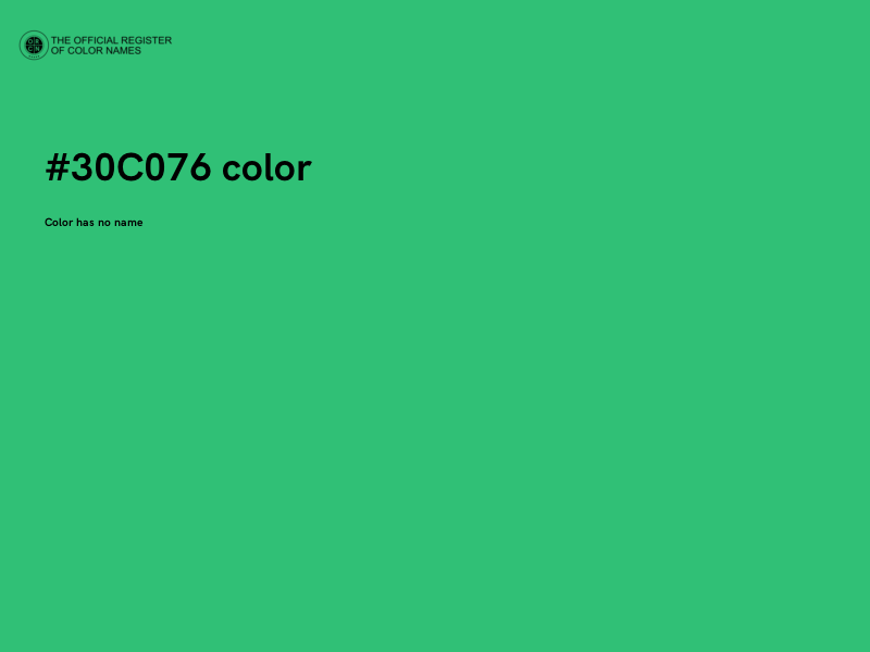 #30C076 color image