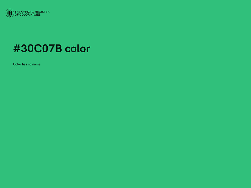 #30C07B color image