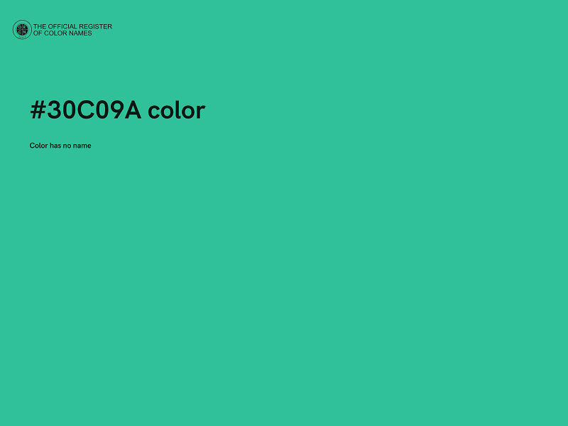 #30C09A color image