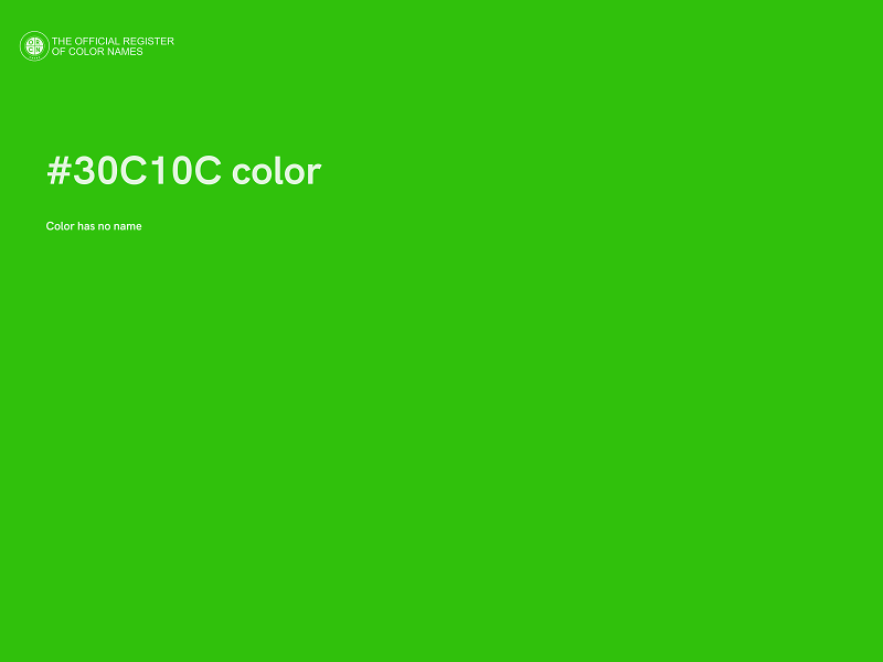 #30C10C color image