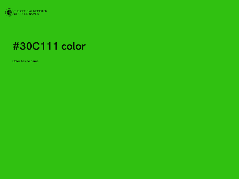 #30C111 color image