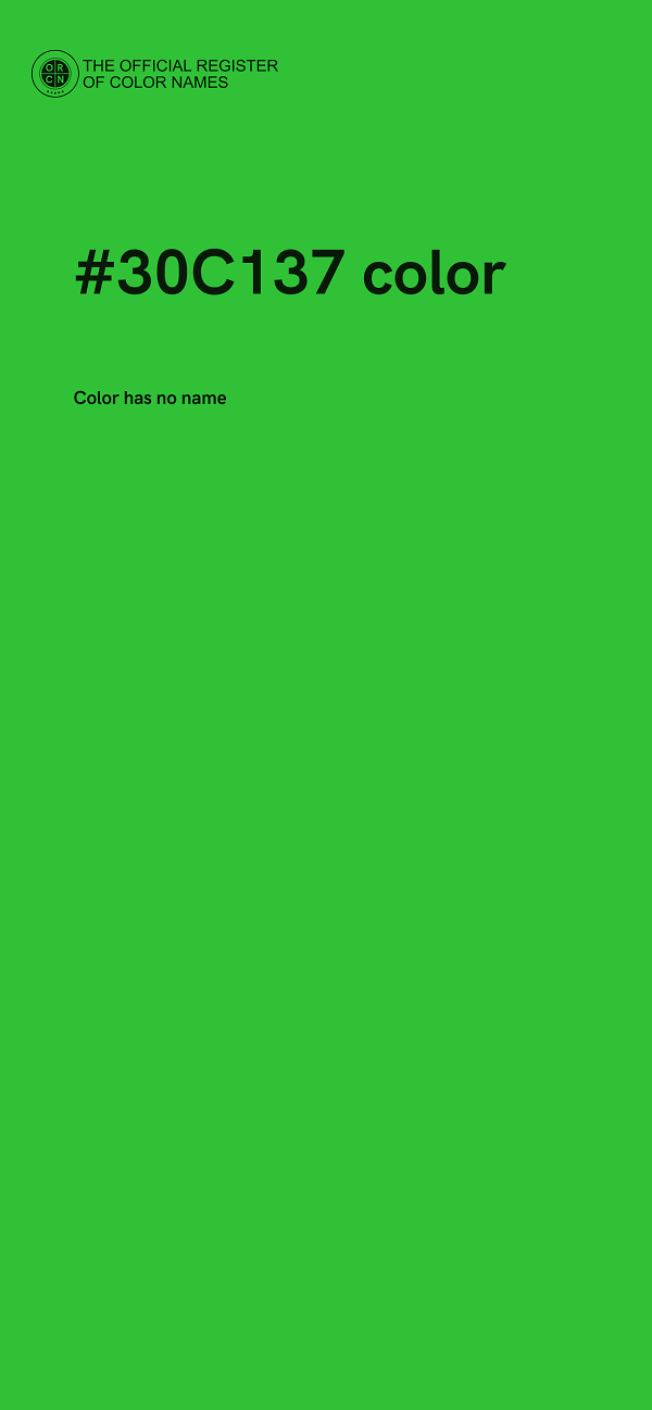 #30C137 color image
