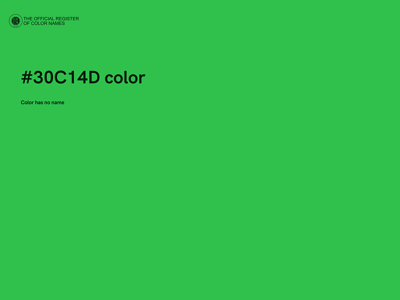 #30C14D color image