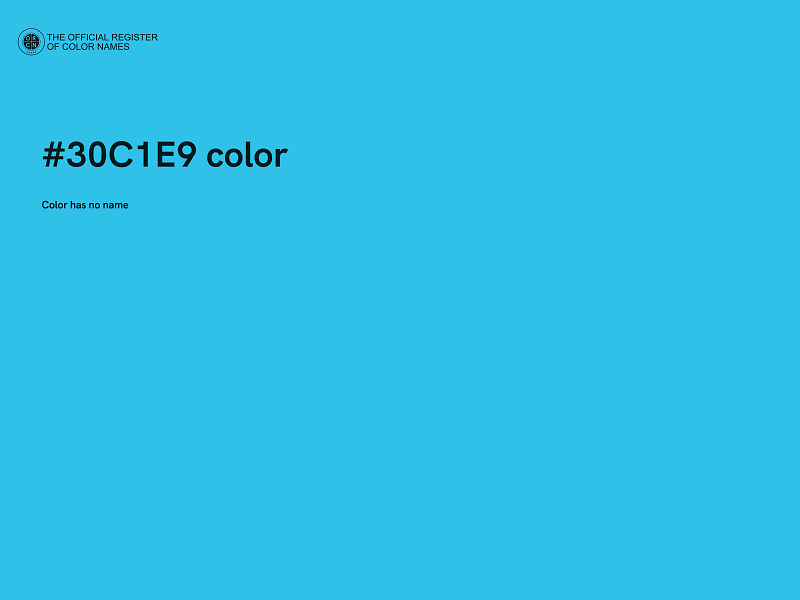 #30C1E9 color image