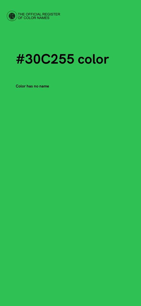 #30C255 color image