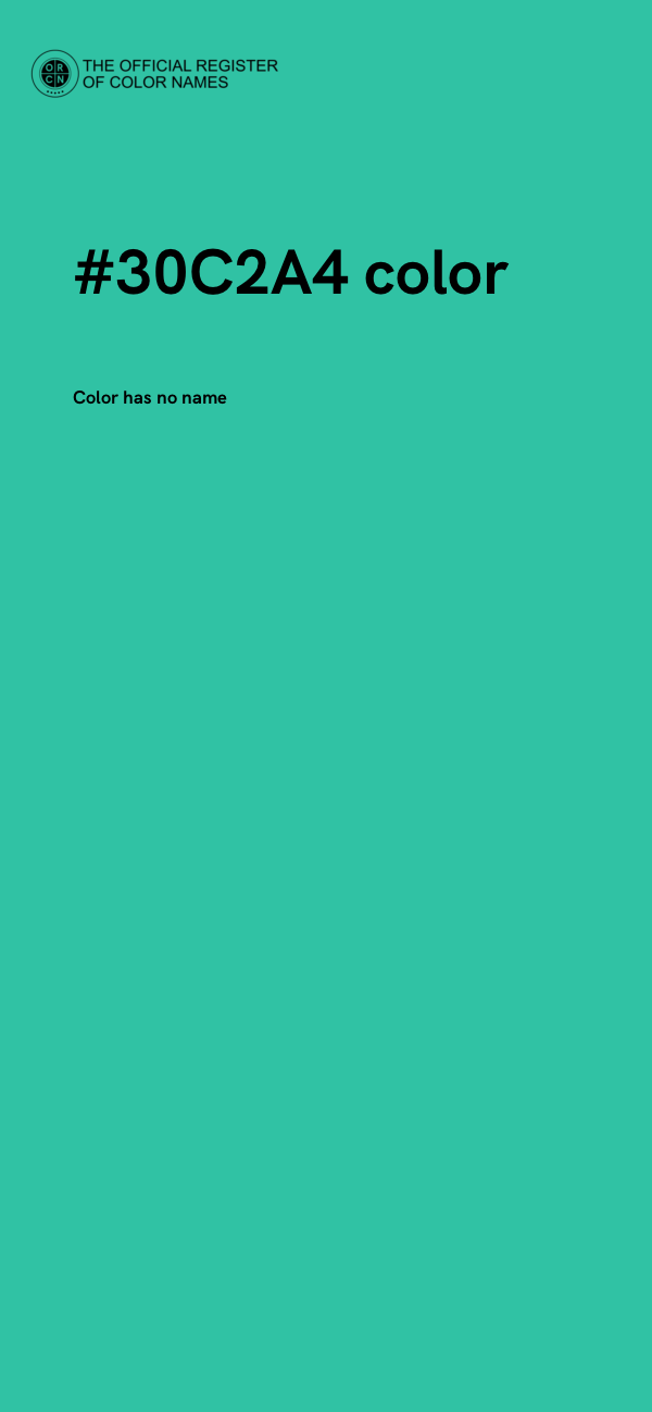 #30C2A4 color image