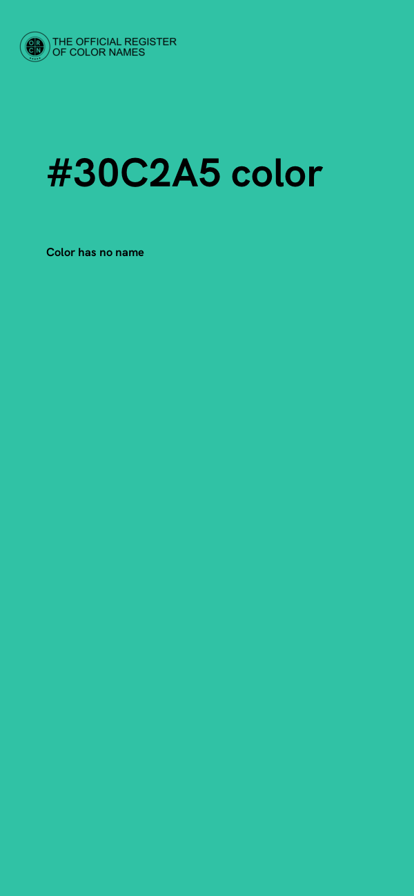 #30C2A5 color image
