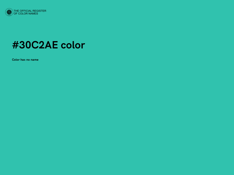 #30C2AE color image
