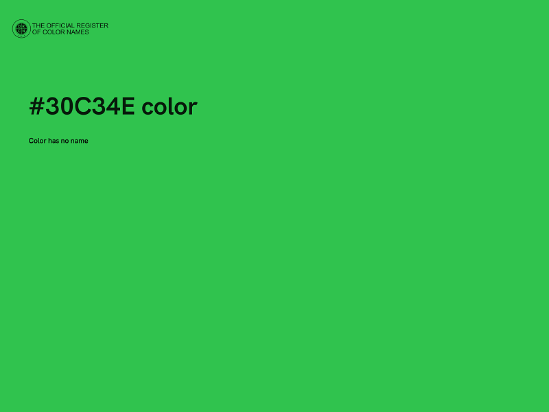 #30C34E color image